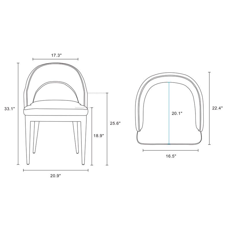 Manhattan Comfort Rockaway Modern 70.86 Solid Wood Dining Set