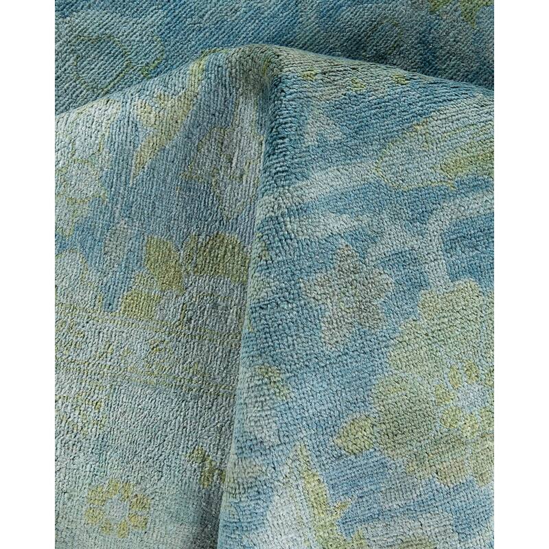 Vibrance, One-of-a-Kind Hand-Knotted Area Rug - Gray, 6' 2" x 9' 5" - 6' 2" x 9' 5"