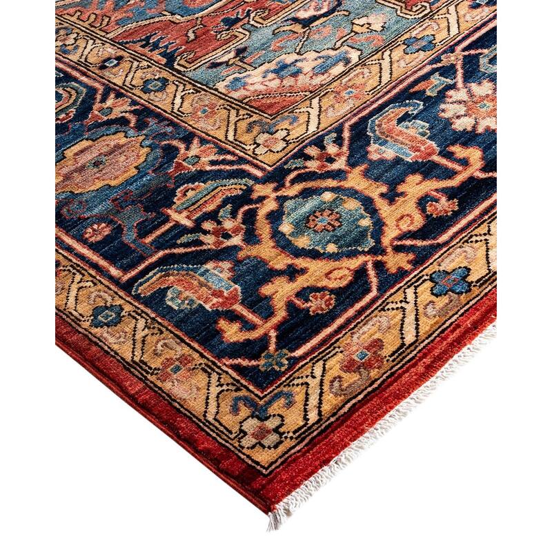 Serapi One-of-a-Kind Hand-Knotted Area Rug - Red, 9' 1" x 11' 8" - 9' 1" x 11' 8"