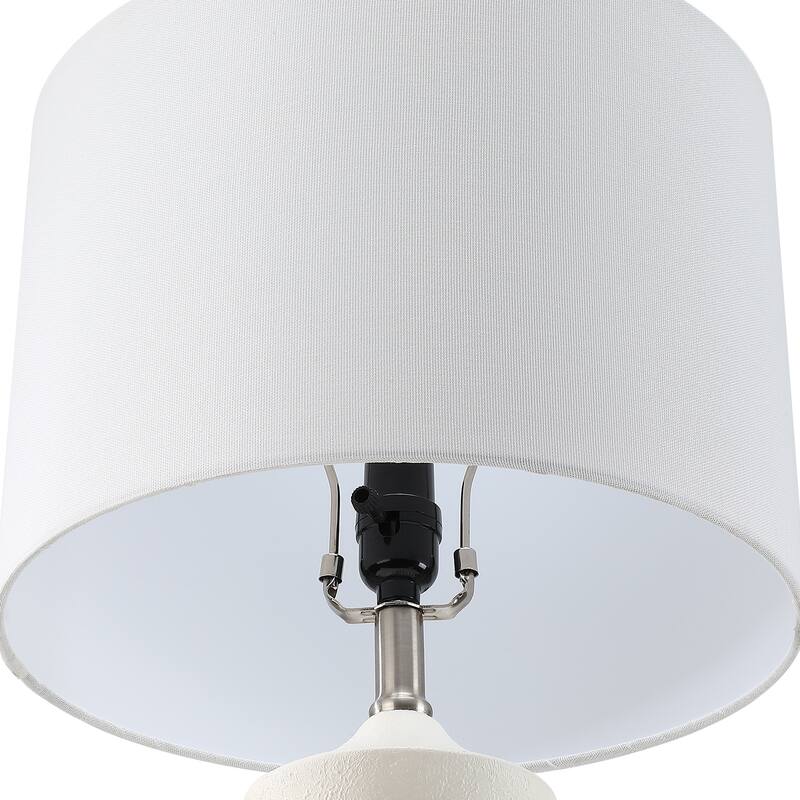 Fulham 3-Way Ceramic Table Lamp with Drum Shade - 25 in. H