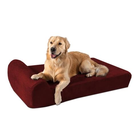 Big Barker 7" Orthopedic Dog Bed - Headrest Edition