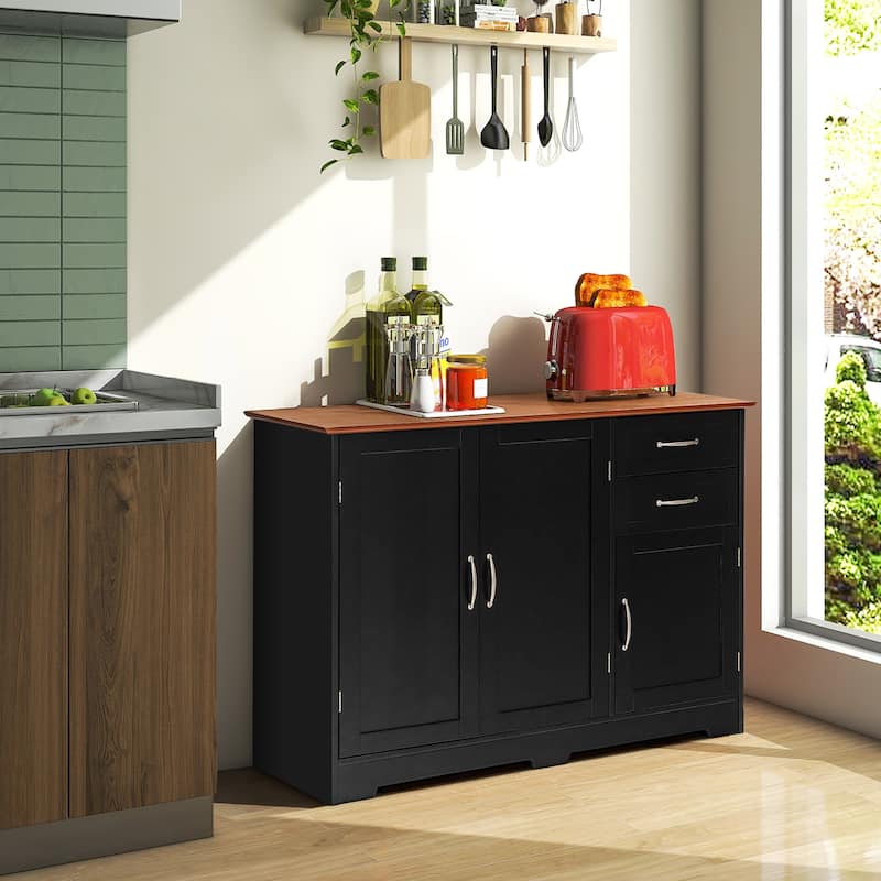 Costway Buffet Sideboard Kitchen Cupboard Storage Cabinet with 2 - See Details