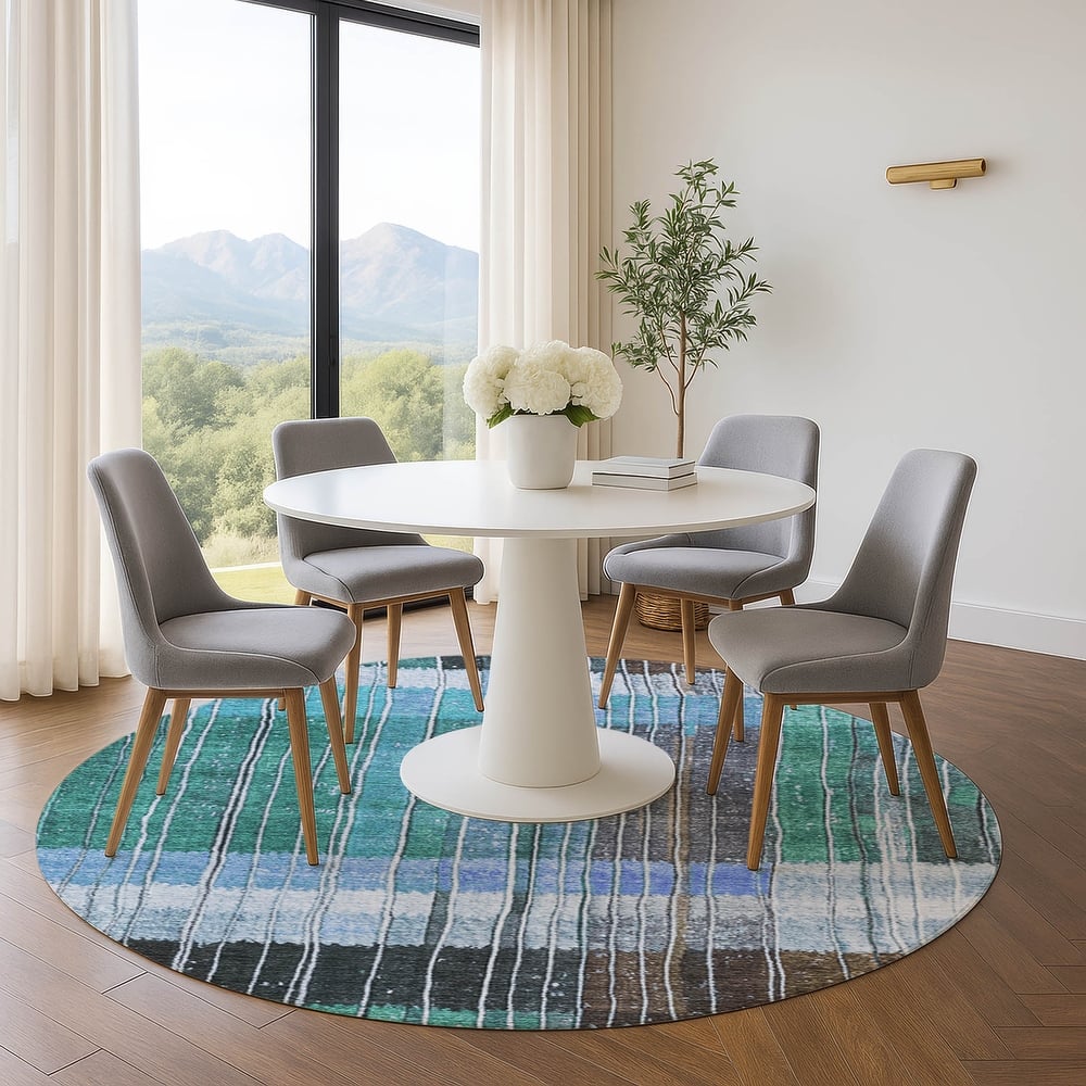 Premium Washable Super Soft Global Stripes Mayfield Rug