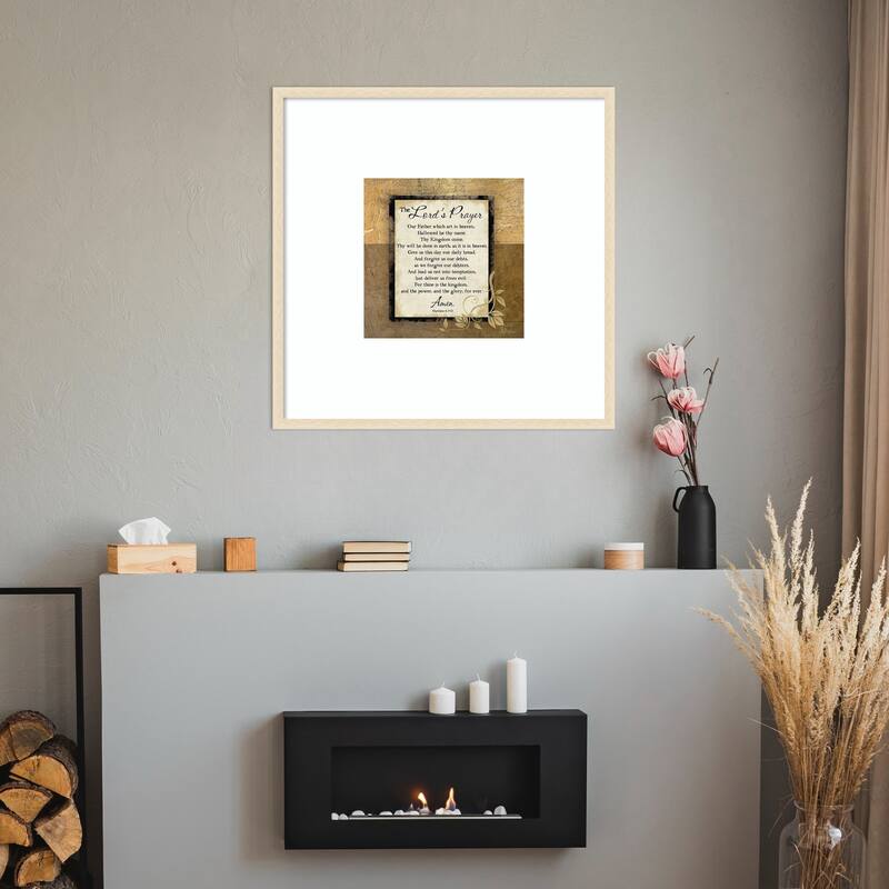 The Lords Prayer by Jennifer Pugh Wood Framed Wall Art Print - On Sale ...