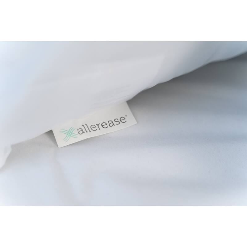 AllerEase Select Smooth Touch Allergy Protection Travel Pillow - White