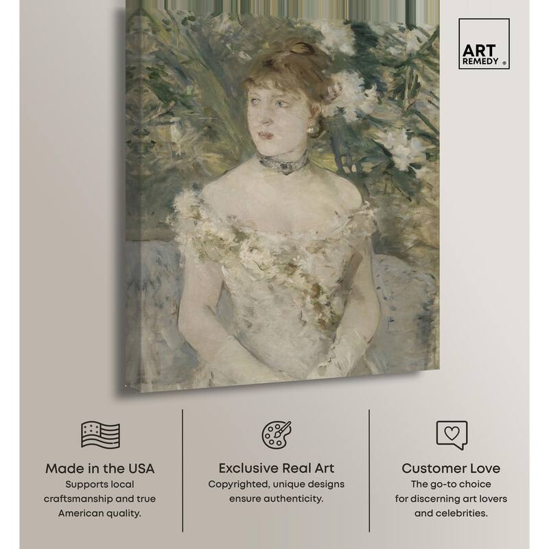 Young Girl in a Ball Gown Canvas by Art Remedy, Gallery Wrapped