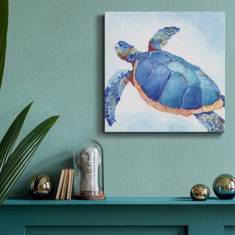 Galapagos Sea Turtle II-Premium Gallery Wrapped Canvas - Ready to Hang