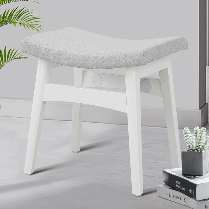 Multifunctional Footrest Storage Upholstered Step Stool Seat Beige Bed Bath Beyond 40103047