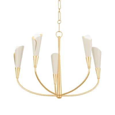 Hudson Valley Lighting 3155 Montrose 5 Light 30" Wide Chandelier