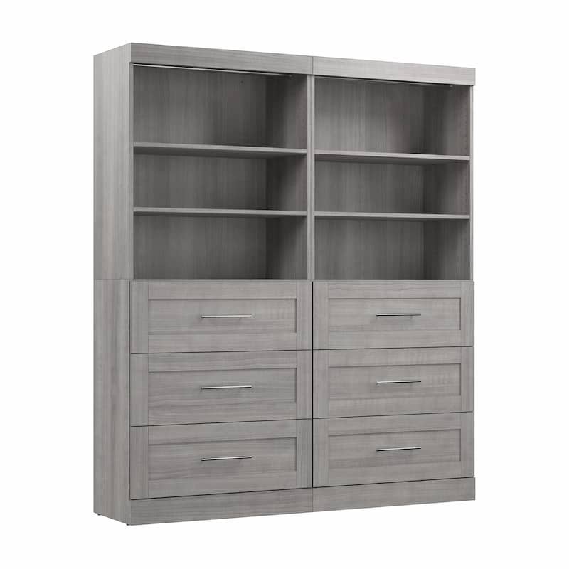 Pur 72W Closet Organizer with Drawers by Bestar