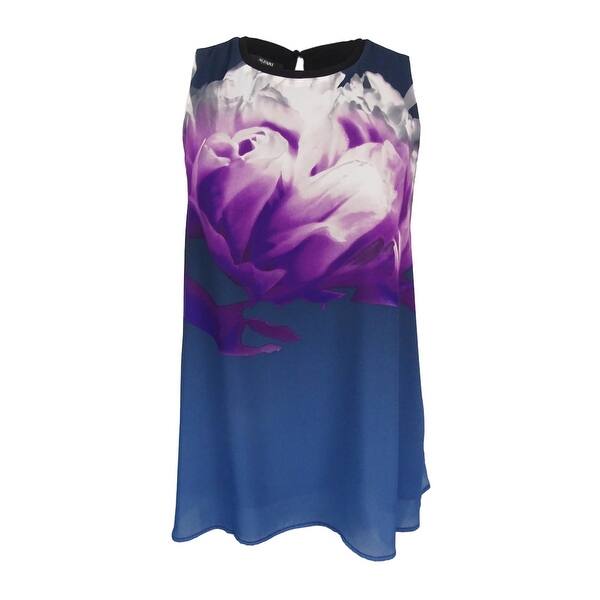 Shop Alfani Women S Plus Size Blossom Print Top 20w Photo Bloom