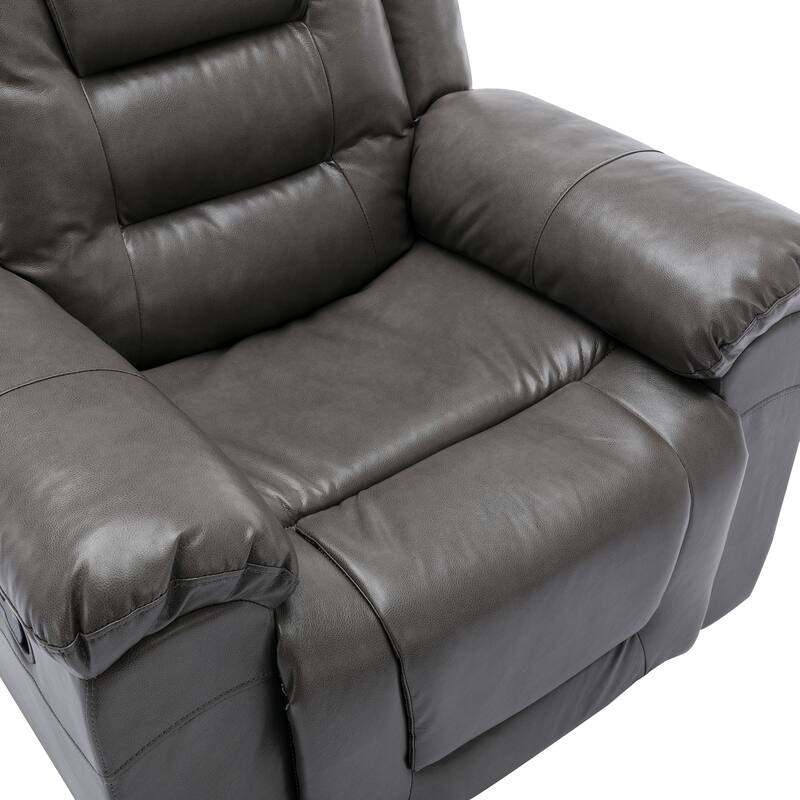 3 Seater Home Theater Recliner Manual Recliner Chair with Two Built-in Cup Holders for Living Room,Bedroom