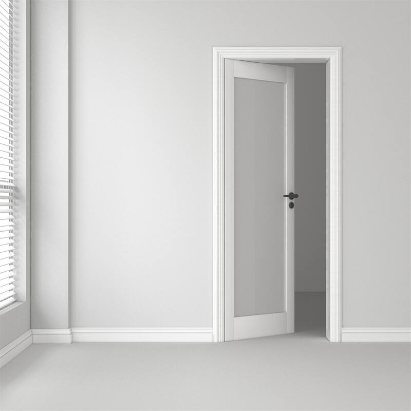 32 X 80 X 5 inch 1-Panel Interior Doors Solid Wood French Door