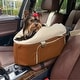preview thumbnail 21 of 24, WOWMAX Small Dog Car Seat for Center Console Pet Booster Seat for Car Cat Carrier Brown