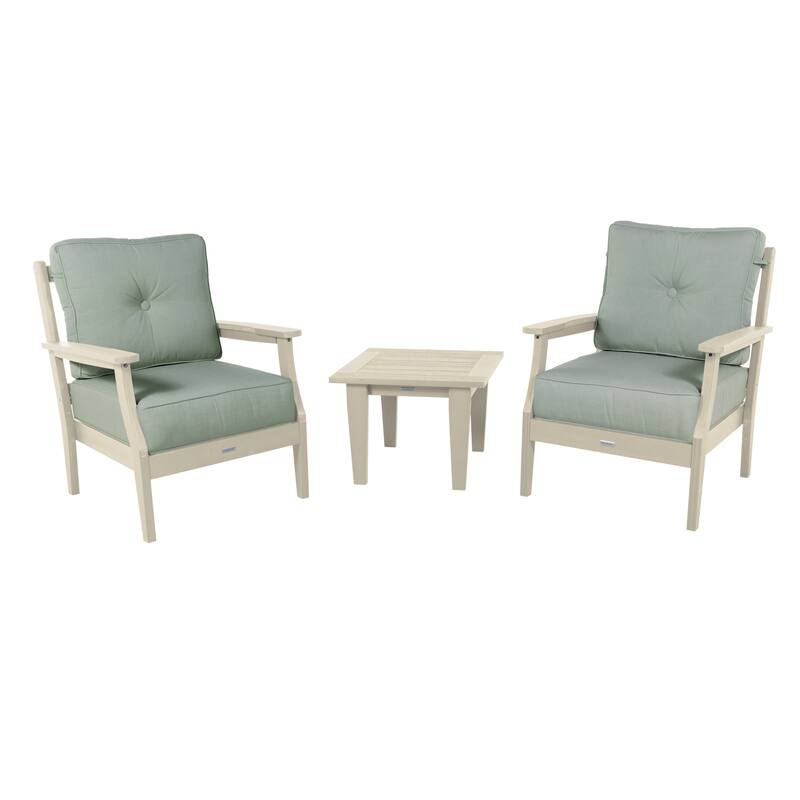 HIGHWOOD Lehigh 3-Piece Deep Seating Chair Set - Canvas Seasalt