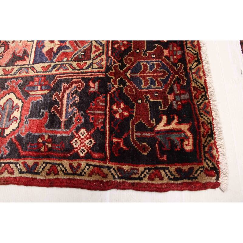 ECARPETGALLERY Hand-knotted Sarabi Dark Red Wool Rug - 8'7 x 10'10