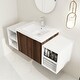 preview thumbnail 100 of 131, BNK 12/24/36/48/60 Inch Wall-Mounted Bathroom Vanity, Bathroom Cabinet with Doors or Side Shelves