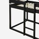 preview thumbnail 18 of 39, Twin Over Twin Bunk Bed Wood Bed with Tent