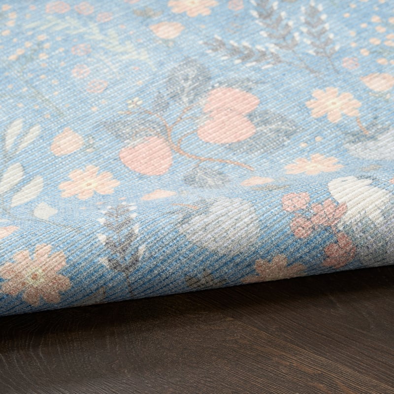 Nourison Botanical Washables Indoor only Chic Floral Area Rug
