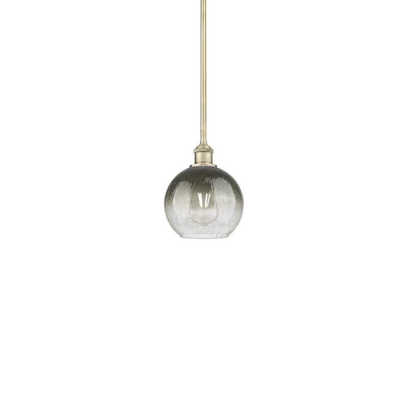 Innovations Lighting 616-1S-10-8 Brookhaven Globe Pendant Brookhaven - Antique Brass / Slate