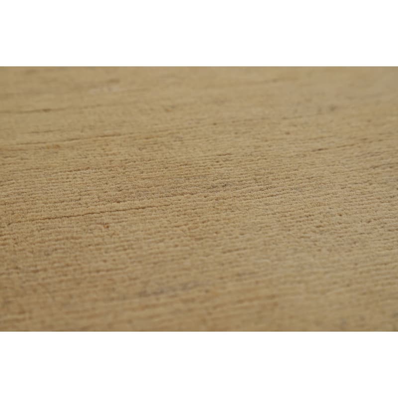 Modern Gabbeh Oriental Rug Handmade Beige Wool Carpet - 4'11"x 6'8"