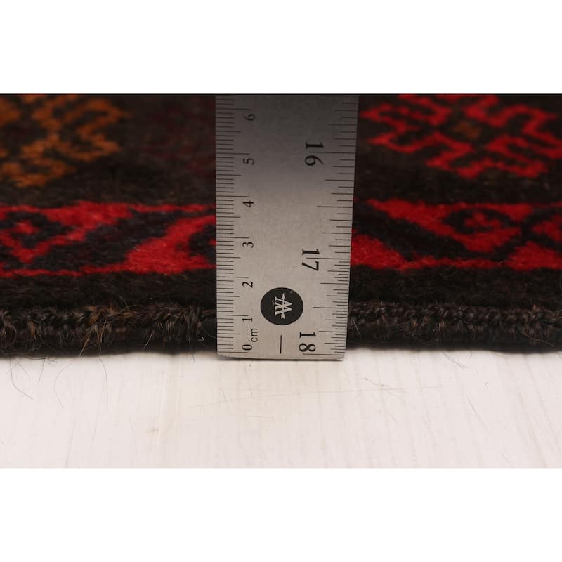 ECARPETGALLERY Hand-knotted Teimani Red Wool Rug - 5'6 x 10'3