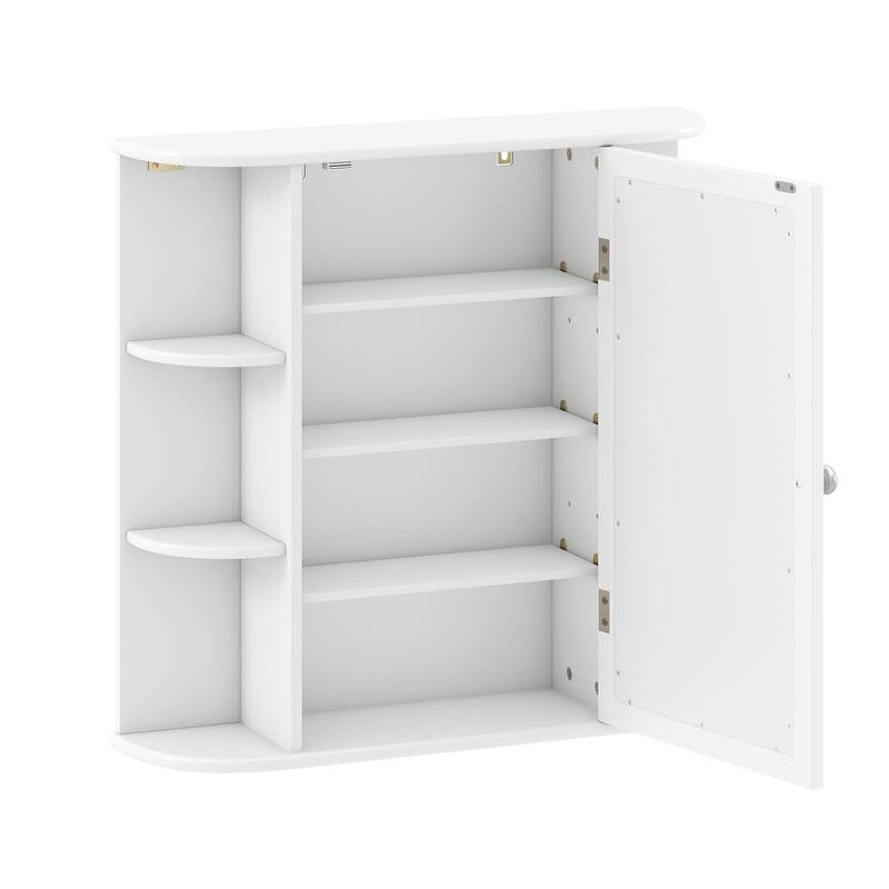 Multipurpose Wall Surface Bathroom Storage Cabinet Mirror - See Details