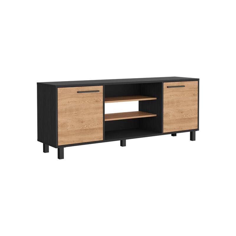 TV Stand for TV´s up 55" , Four Shelves, Black Wengue / Pine Finish