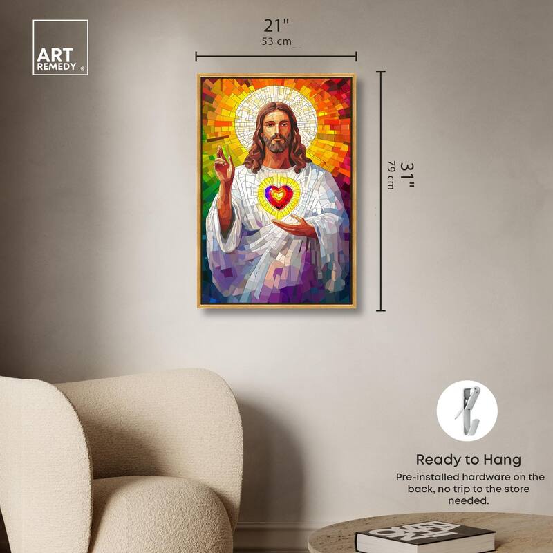 Blocks of Benediction I Canvas by Art Remedy