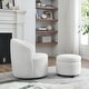 preview thumbnail 20 of 54, 360 Swivel Barrel Chair with Round Storage Chair