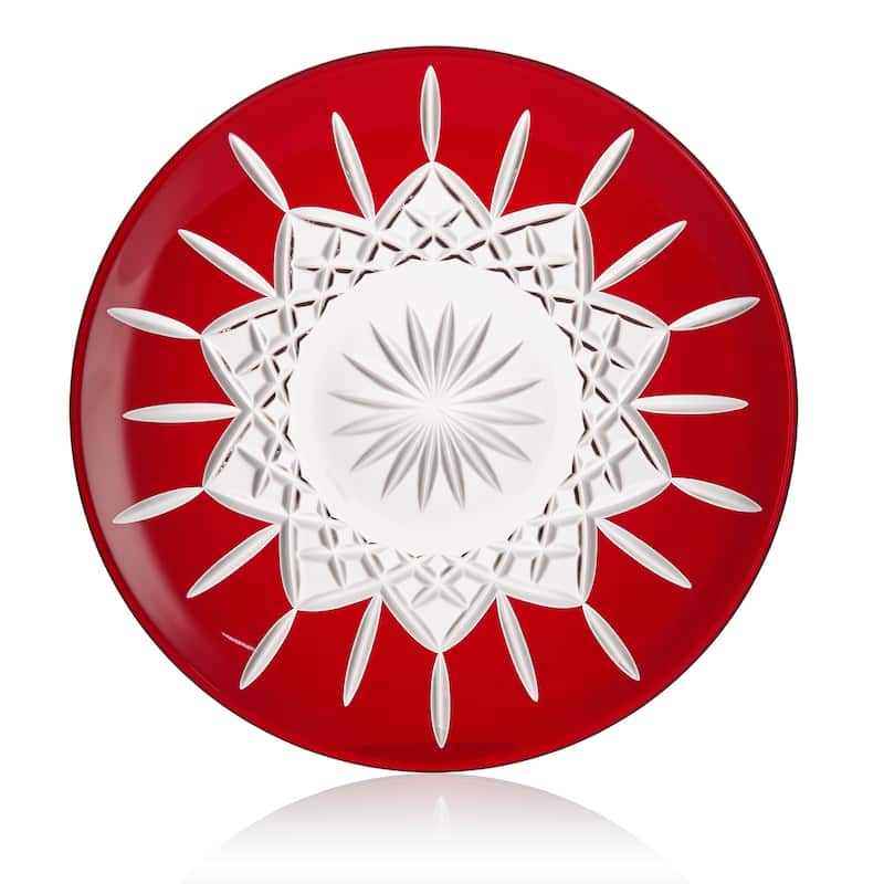 Waterford Lismore Red Decorative Plate 12in