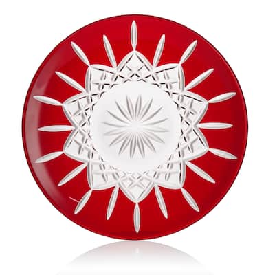 Waterford Lismore Red Decorative Plate 12in