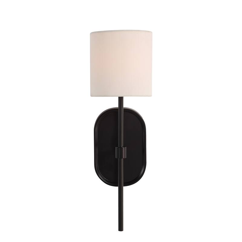 Fico 17.5" Height Wall Sconce, Black - 5.5 x 17.5 x 7.125