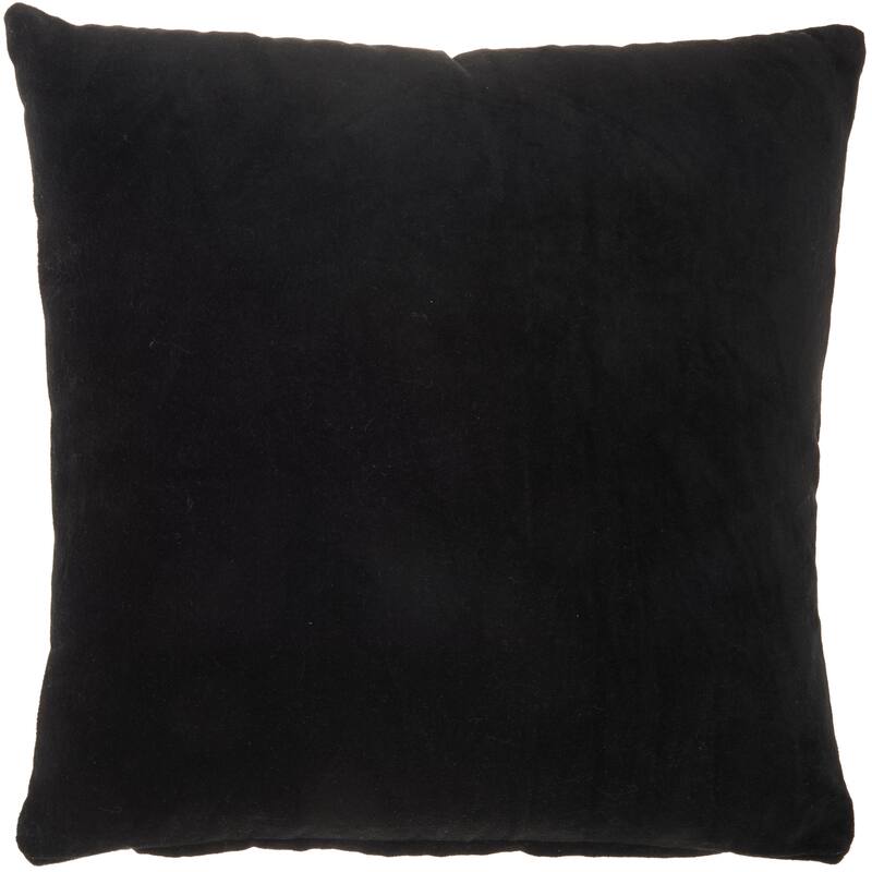 Mina Victory Life Styles Glam Solid Velvet Throw Pillow