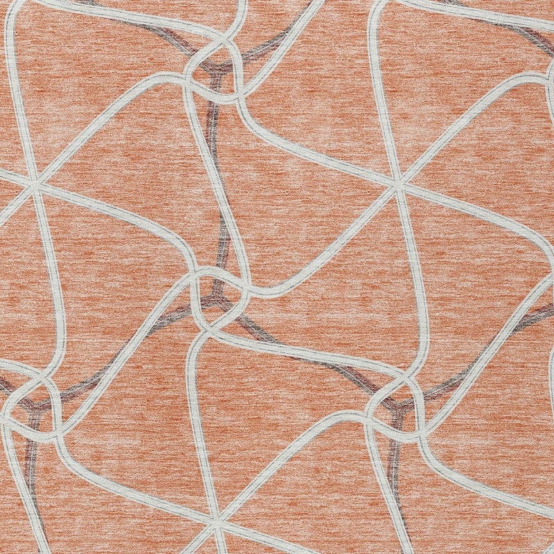 HomeRoots Geometric Contemporary Rectangle Outdoor Rug