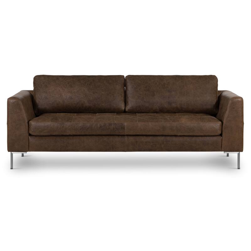 Poly & Bark Calle 90" Sofa - Full Grain Genuine Italian Leather