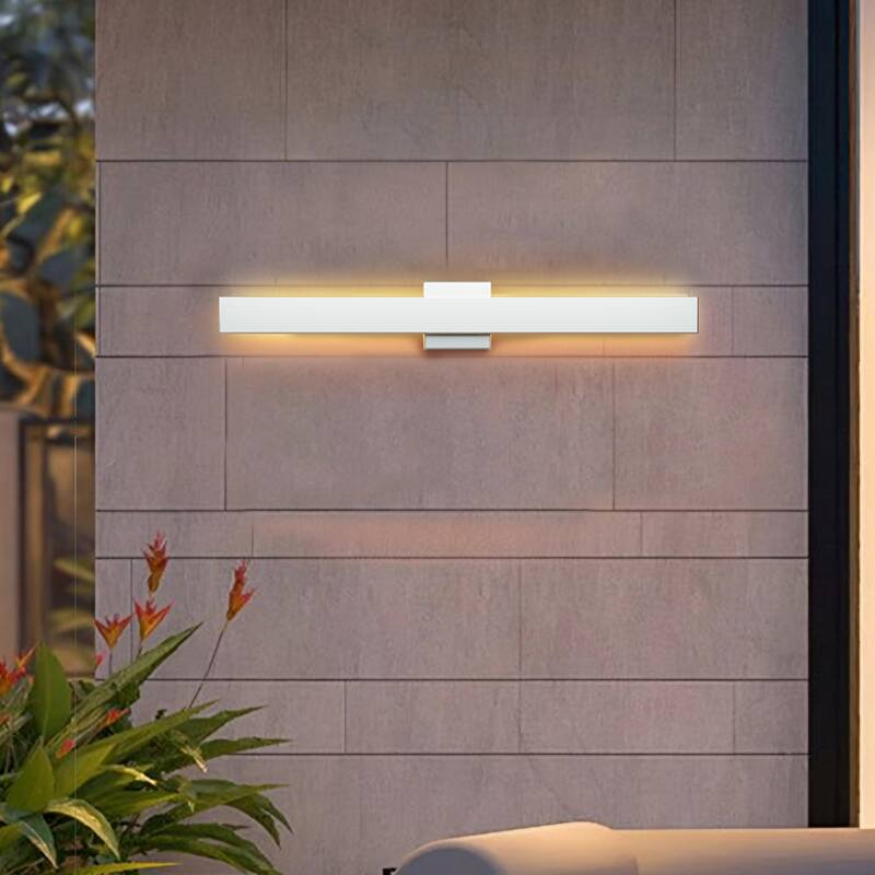 Outdoor Hardwired Bar Wall Light Linear Sconce with LED Source