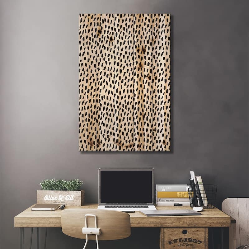 Salty Leopard Print On Wood by Honeymoon Hotel - Multi-Color