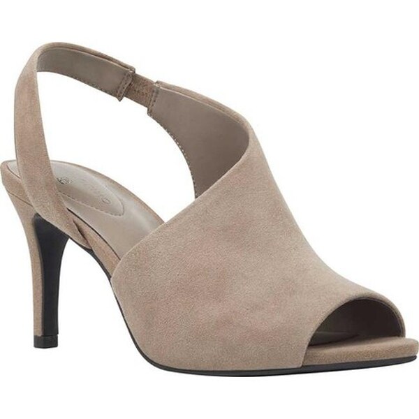 taupe slingback heels