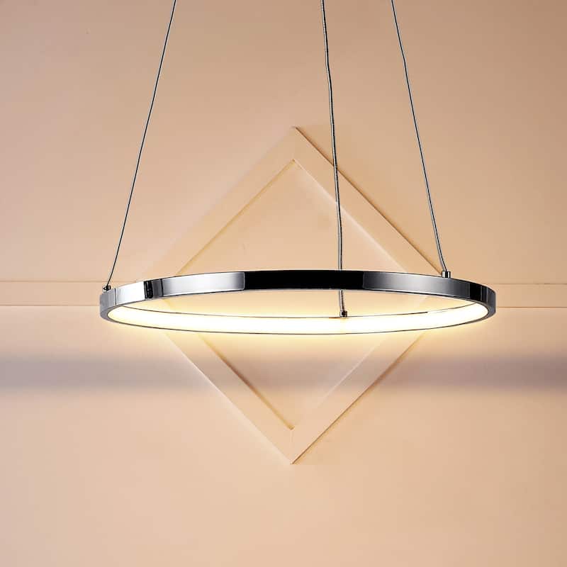 Kinsley Modern Bohemian Iron Integrated LED Pendant by JONATHAN Y