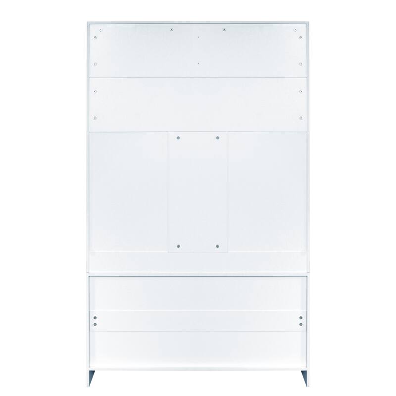 Entryway Bench with Coat Rack, 3-in-1 Design, Adjustable Shelves & 7 Hooks for Entrance & Living Room