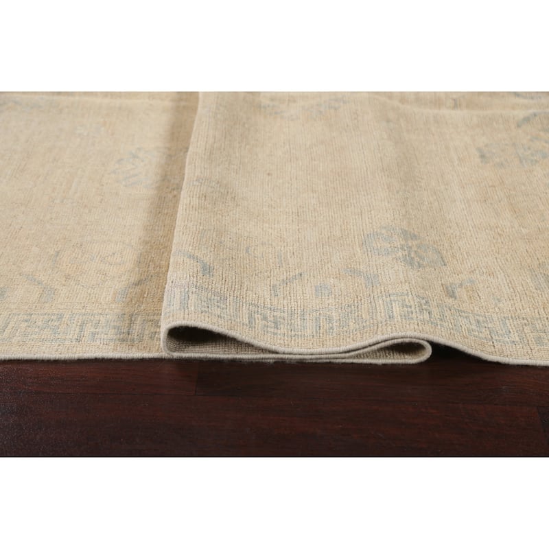 Vegetable Dye Traditional Oushak Turkish Wool Area Rug Hand-knotted - 5'6" x 9'5"