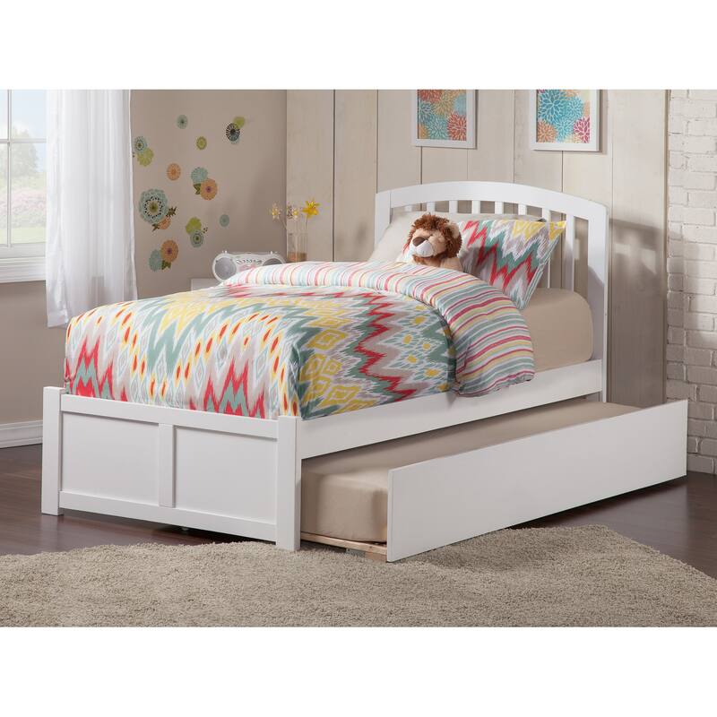 Richmond Bed with Footboard and Twin XL Trundle - White - Twin XL