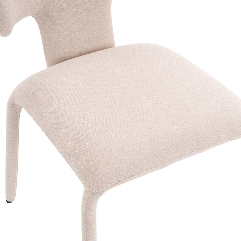 Modern Dining Chairs Set of 2, 18.9"Wx18.5"D Contemporary Fabric Side Chairs