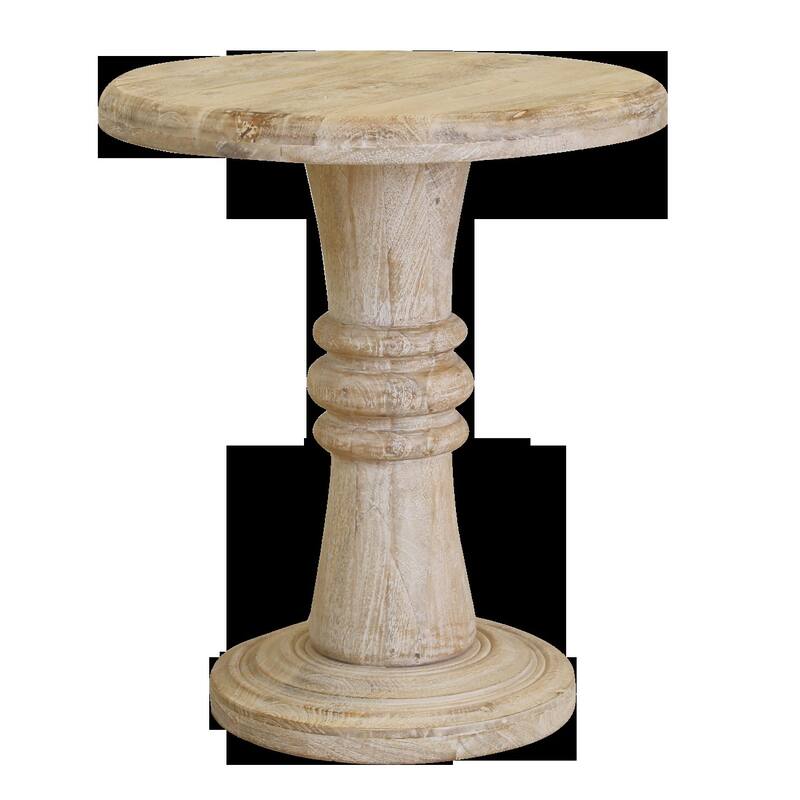 HomeRoots 28" Brown Solid Wood End Table