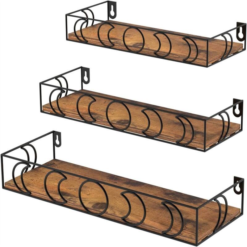 Small Decorative Wall Shelves for Book Plant Storage - 5.27"D x 15.98"W x 2.75"H