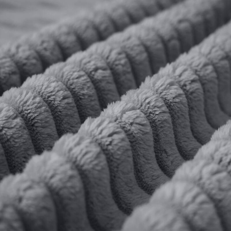 102.76" Corduroy Cloudy L Shaped Sofa with Chaise and Pillows