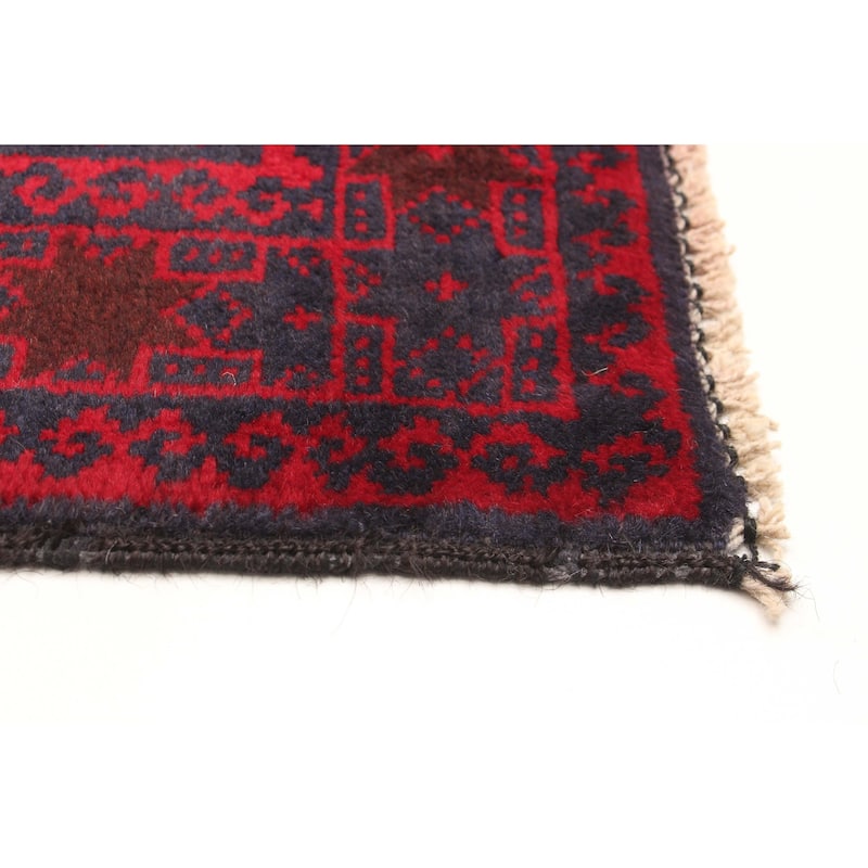 ECARPETGALLERY Hand-knotted Teimani Navy Wool Rug - 3'6 x 6'10