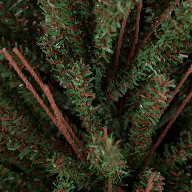 3' Green Brown Medium Warsaw Twig Artificial Christmas Tree - Unlit - 3 Foot