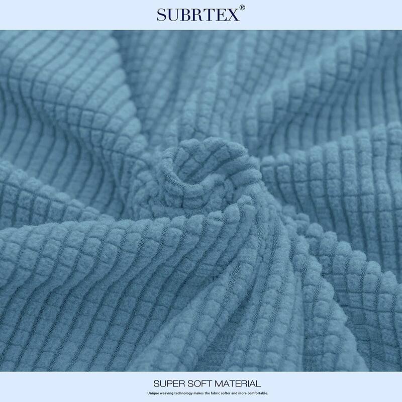 Subrtex Plaid Stretch Sofa Cushion Cover